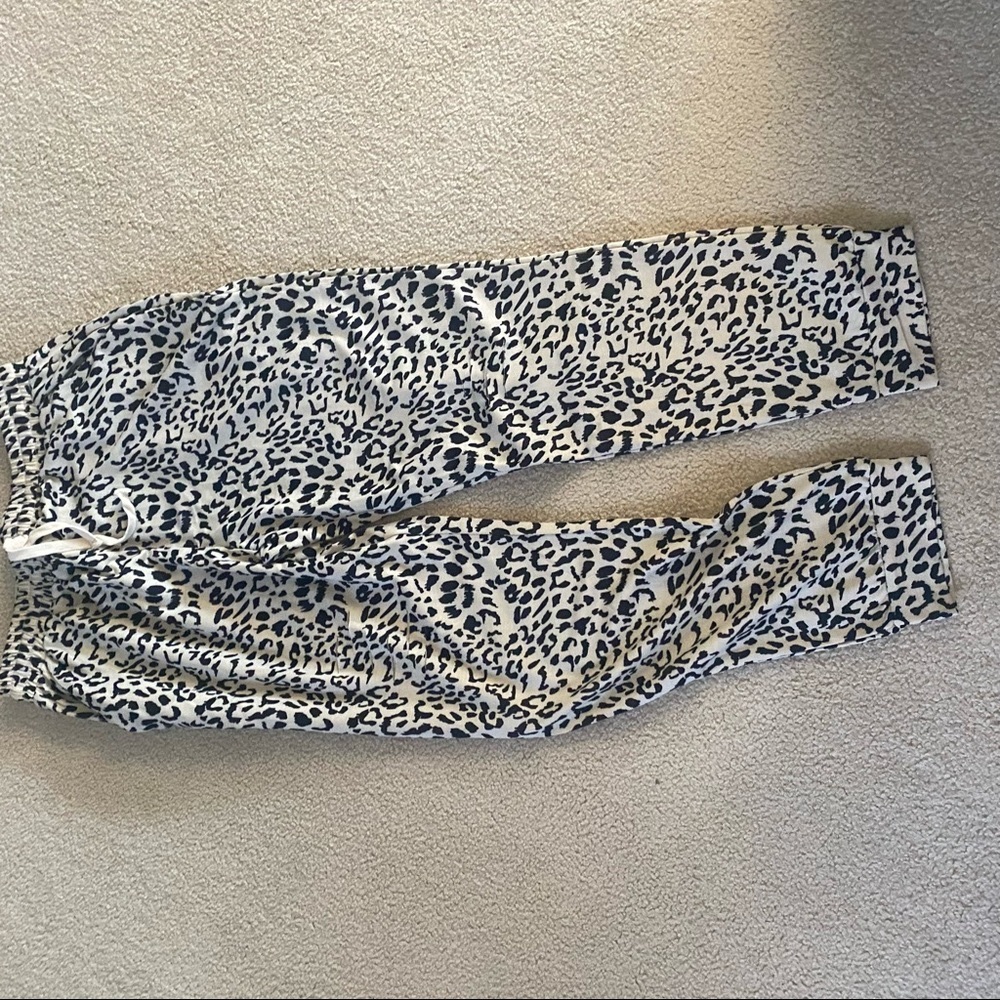Animal print joggers